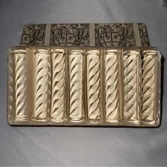 Vintage Kestarto 8PCS Knife Rests ~ Column Design ~ Hungary In Original Box - Picture 5 of 8